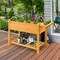 Costway Raised Garden Bed Elevated Planter Box Kit w/8 Grids & Folding Tabletop